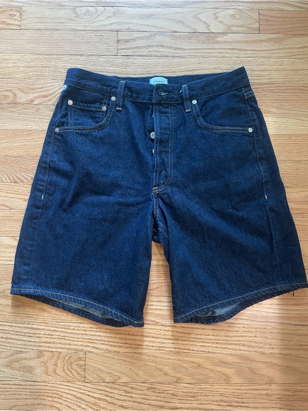 Citizens Of Humanity Dark Blue Denim Shorts